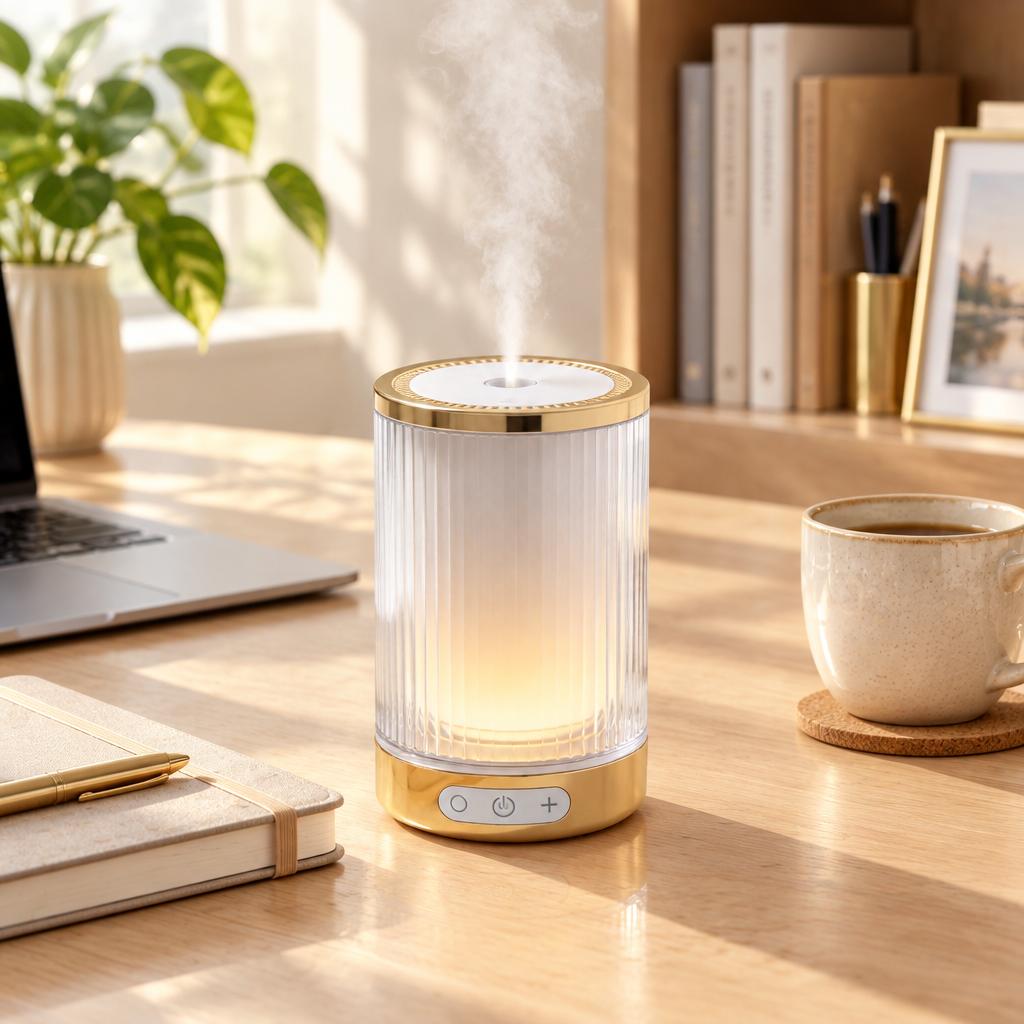 Diffuser on home office desk