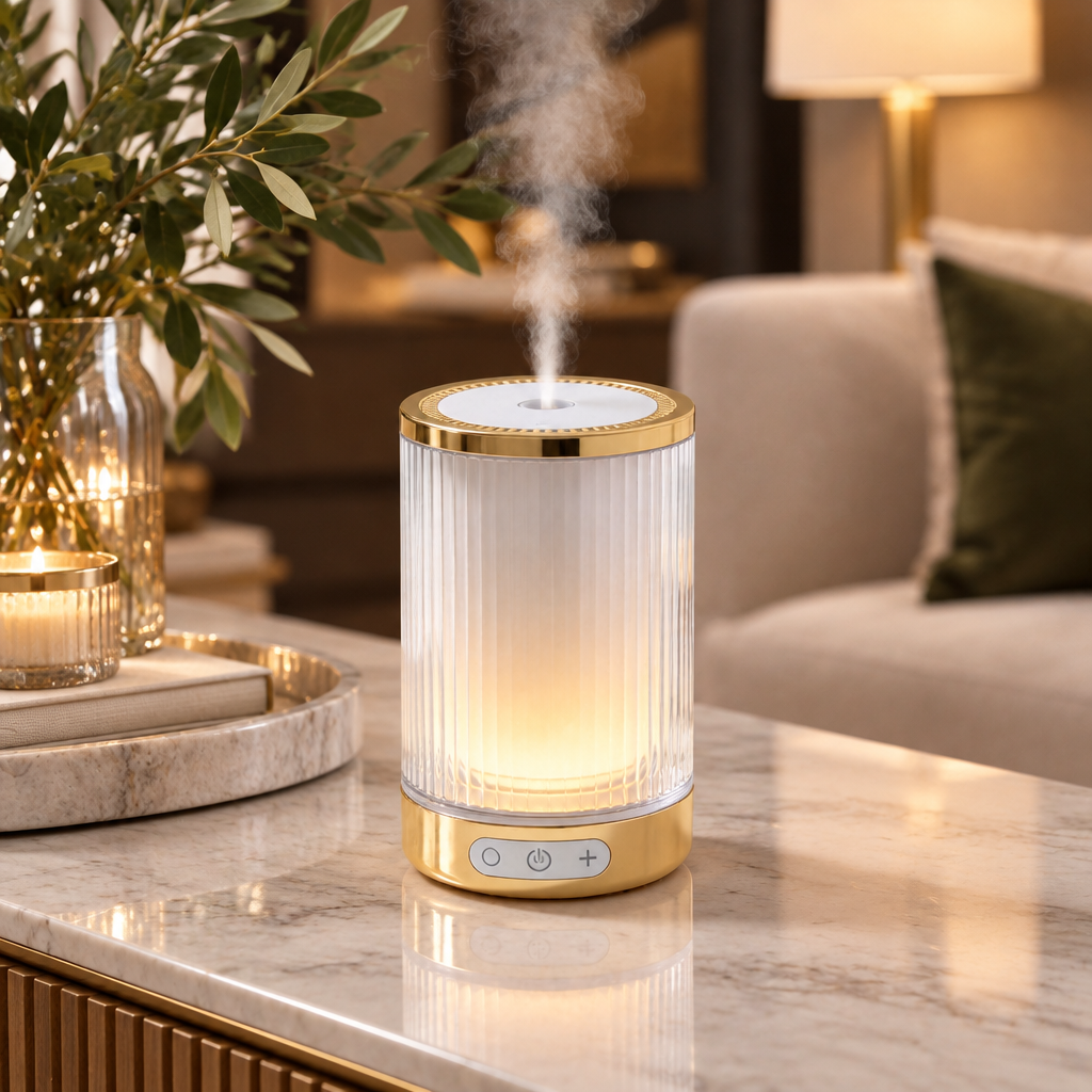 Diffuser on living room console