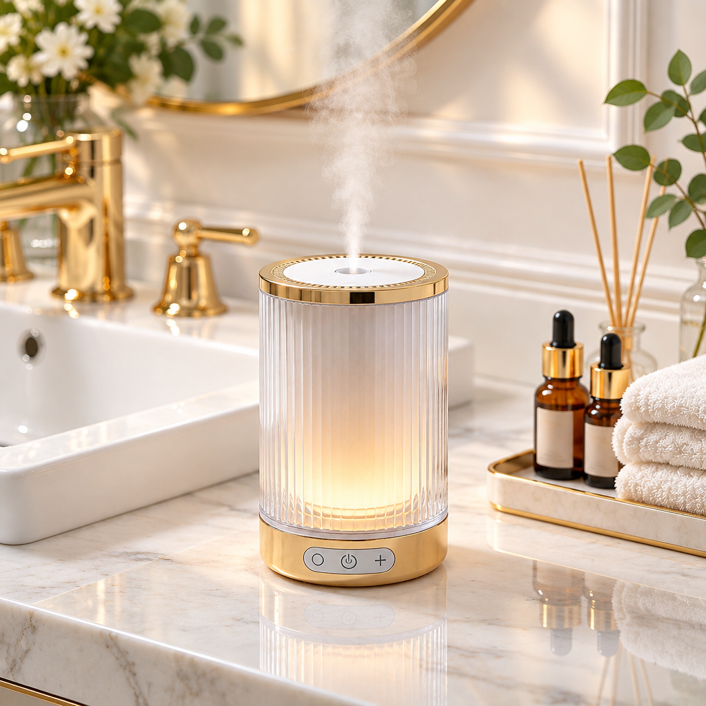Diffuser on bathroom vanity