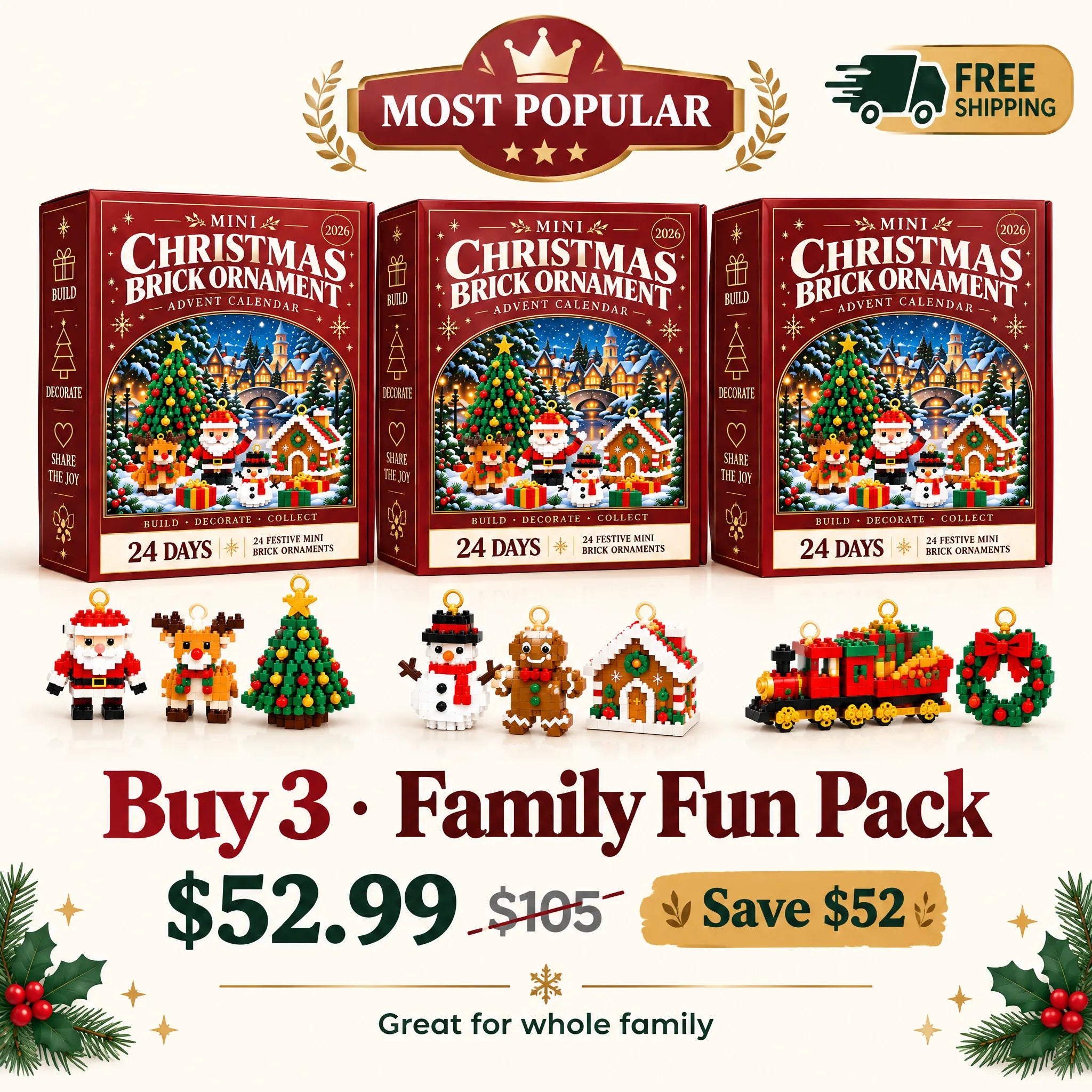 🎅 Buy 3 · Family Fun Pack